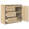 vidaXL Sideboard with Drawer Sonoma Oak 71x35x65 cm Engineered Wood