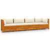 vidaXL 4-Seater Garden Sofa with Cushions Solid Acacia Wood