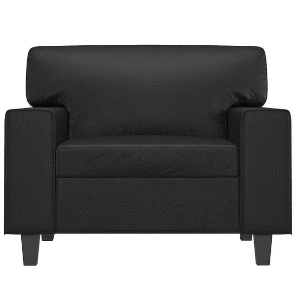 vidaXL Sofa Chair Black 60 cm Faux Leather