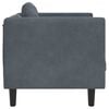 vidaXL Sofa Chair with Cushion Dark Grey Velvet