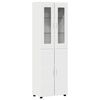 vidaXL Highboard FLORIN 60 x 35 x 182 cm White Engineered Wood