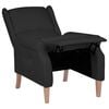 vidaXL Reclining Chair Black Fabric