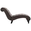 vidaXL Chaise Lounge Grey Velvet