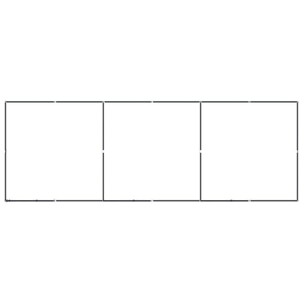 vidaXL Outdoor Dog Kennel Steel 11.06 m²