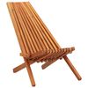 vidaXL Outdoor Chair | Brown | Solid Acacia wood | Standard | Foldable