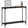 vidaXL Console Table Black oak 101 x 30.5 x 75 cm Engineered wood