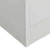 vidaXL Wardrobe Light Grey 80x50x180 cm Steel