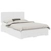 vidaXL Bed Frame with Headboard White 150 x 200 cm Engineered Wood