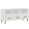vidaXL TV Cabinet High Gloss White 102x36x50 cm Engineered Wood
