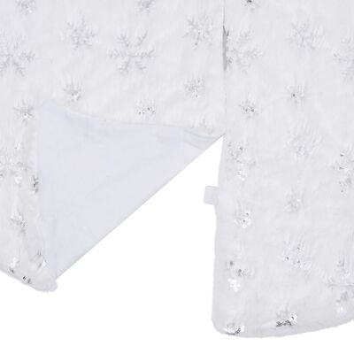 vidaXL Luxury Christmas Tree Skirt White 122 cm Faux
