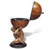 vidaXL Globe Bar Wine Stand Atlas Design 42x42x85 cm
