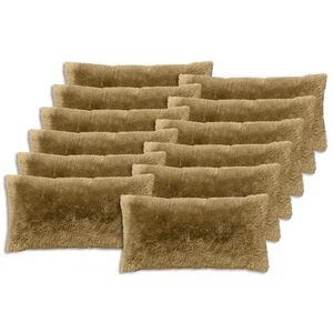 vidaXL Cushion with Pillow HEERLEN 2 pcs Light Grey PV Fleece