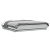 vidaXL Bed Frame with LED Lights without Mattress White 150x200cm