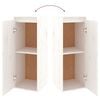 vidaXL TV Cabinets 3 pcs White Solid Wood Pine