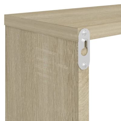 vidaXL Wall Cube Shelf 6 pcs Sonoma Oak 80x15x26.5 cm Engineered Wood
