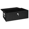 vidaXL Storage Box Black 80x39x30 cm Aluminium