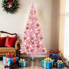 vidaXL Christmas Tree with 300 LEDs with Stand Pink 180 cm PVC