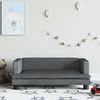 vidaXL Kids Sofa Dark Grey 80x45x30 cm Velvet
