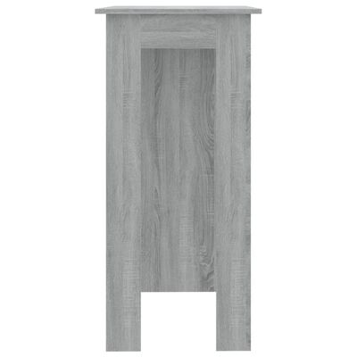 vidaXL Bar Table with Shelf Grey Sonoma 102x50x103.5 cm Engineered Wood
