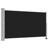 vidaXL Patio Retractable Side Awning 140 x 300 cm Black