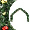vidaXL Christmas Garland | Green, Gold, Red | PVC | 10 m | Ornaments