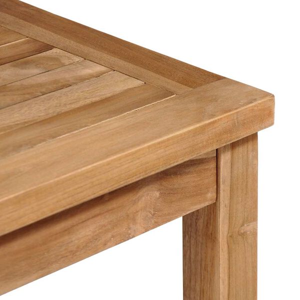 vidaXL Garden Table 80x80x77 cm Solid Teak Wood