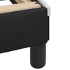 vidaXL Bed Frame with LED without Mattress "Zadar" Black and White 152x203 cm