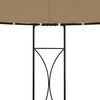 vidaXL Gazebo 300x290 cm Taupe Round