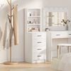 vidaXL Highboard with Drawer White 40 x 41 x 135 cm Engineered wood