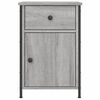 vidaXL Bedside Cabinet Grey Sonoma 40x42x60 cm Engineered Wood