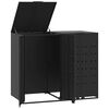 vidaXL Wheelie Bin Storage for 6 Bins Grey 414x79x117 cm Steel