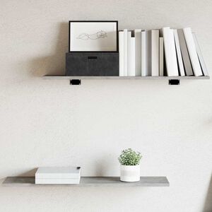 vidaXL Bookshelf Boards 4 pcs Concrete Grey 80x20x1,5 cm Engineered Wood