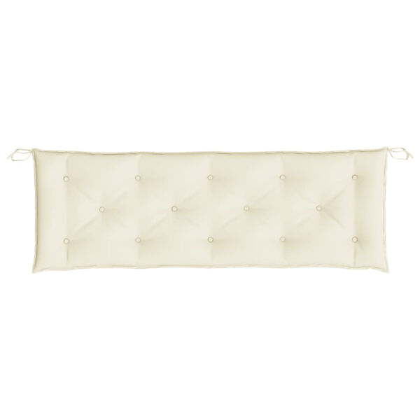 vidaXL Garden Bench Cushion Cream White 150x50x7 cm Oxford Fabric