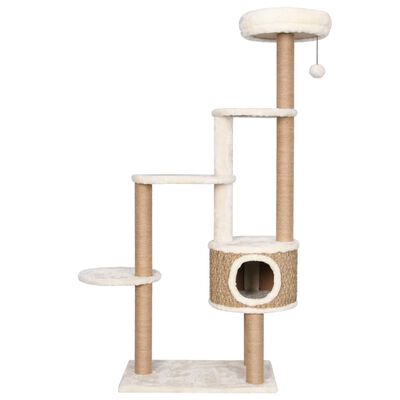 vidaXL Cat Tree with Luxury Cushions and Scratching Post 148cm Seagrass