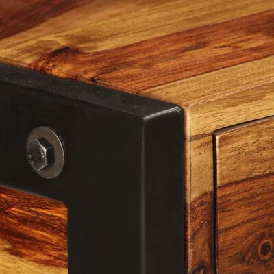 vidaXL Sideboard with 3 Drawers 110x35x75 cm Solid Sheesham Wood