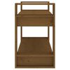 vidaXL Book Cabinet/Room Divider Honey Brown 80x35x56.5 cm Solid Wood