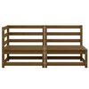 vidaXL 2 Piece Garden Lounge Set Honey Brown Solid Pinewood
