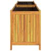 vidaXL Garden Planter with Liner 199x38.5x50 cm Solid Wood Acacia