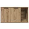 vidaXL Cat Litter Box Enclosure Artisian Oak 80x50x45 cm Engineered Wood