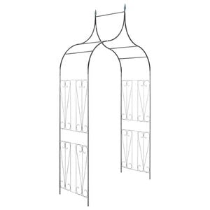 Garden Arch Spike Design Climbing Plants Dark Green