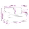 vidaXL Sofa Black 144 x 80 x 85 cm Fabric
