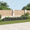 vidaXL Garden Raised Bed Galvanised Steel 600x80x45 cm Anthracite