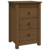 vidaXL Bedside Cabinet Honey Brown 40x35x61.5 cm Solid Wood Pine