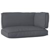 vidaXL Pallet Cushion Set Oxford Fabric Anthracite 120 x 80 x 52 cm