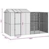 vidaXL Bird Cage Anthracite 418 x 210 x 247 cm Galvanised steel