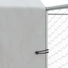 vidaXL Outdoor Dog Kennel with Roof Silver 4x4x2.5 m Galvanised Steel