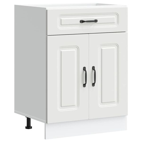 vidaXL Kitchen Base Cabinet Kalmar White Engineered Wood