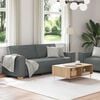 vidaXL 2 Piece Sofa Set with Cushions Dark Grey Fabric
