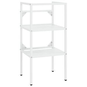 vidaXL Bathroom Washbasin Frame White 40x38x83 cm Iron