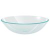 vidaXL Basin Tempered Glass 42 cm Transparent